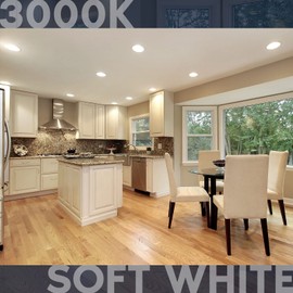 LUXRITE BR30 LED Light Bulb, 8.5W (65W Equivalent), 3000K Soft White, 650 Lumens, Energy Star, Dimmable, Damp Rated, LED Flood Light Bulb, UL Listed, E26 Medium Base