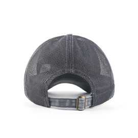 Zylioo XX-Large Washed Trucker Caps Hats for Big Heads,Vintage Mesh Baseball Cap, Summer Running Cap UV Protection Sport Hats Grey