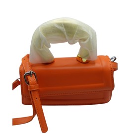 Denture case with removable dental model,orange leather