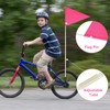 6PCS Pink Bike Safety Flags,6 Ft Bike Flags with Pole