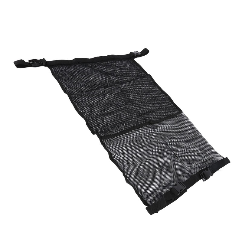 Large Capacity Seat Back Storage Bag with Fixed Buckle Mesh