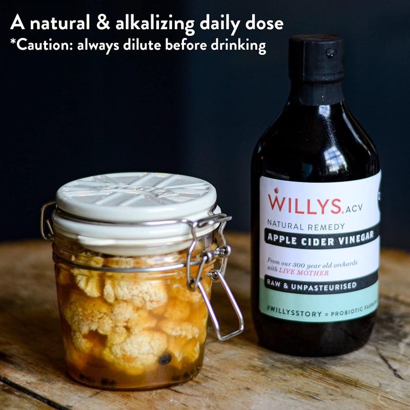 Willy's Organic ACV Apple Cider Vinegar with Mother - Probiotocs