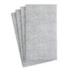 Caspari Jute Paper Linen Guest Towels in Charcoal, Pack of