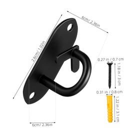 SAFIGLE 2pcs Heavy Duty Ceiling Hangers for Resistance Bands Versatile Wall Anchors with Detachment Prevention for Secure Workout Setup Suitable for Home Gym Training