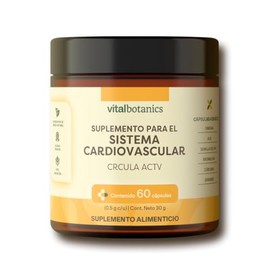Active Circulation Jengibre, Ajo, Cúrcuma y Omega 3-6-9 VITAL BOTANICS
