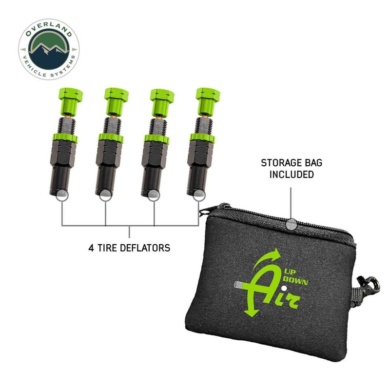 Up Down Air 97-9903: 4 Piece Adjustable Tire Deflator (Psi