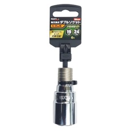 Ichinen Access Tool Division MUST TOOL Socket IM-1924O-6K Shaft Replaceable Double Socket 0.7/0.9 inch (19/24 mm) Hex 19705 0.25 inch (6.35 mm) Shaft Outslide