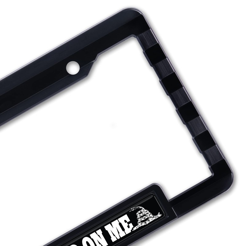 American Flag License Plate Frame Tag Bracket with 3D Raised