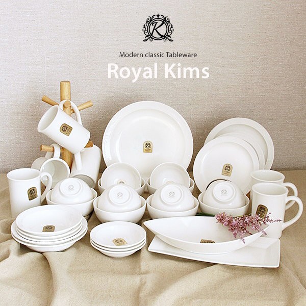 Royal Kims 6-person home set 32p white / 로얄킴스 6인