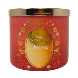 Bath and Body Work Limited Edition Princess Collection Moana 2 Piece 3-Wick Scented Candle Set - 14.5 oz / 411 g Each
