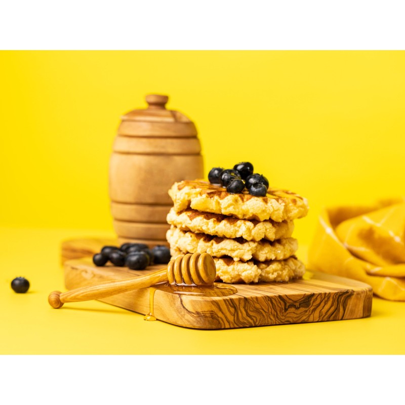 SOLTAKO Olive Wood Honey Pot / Honey Container