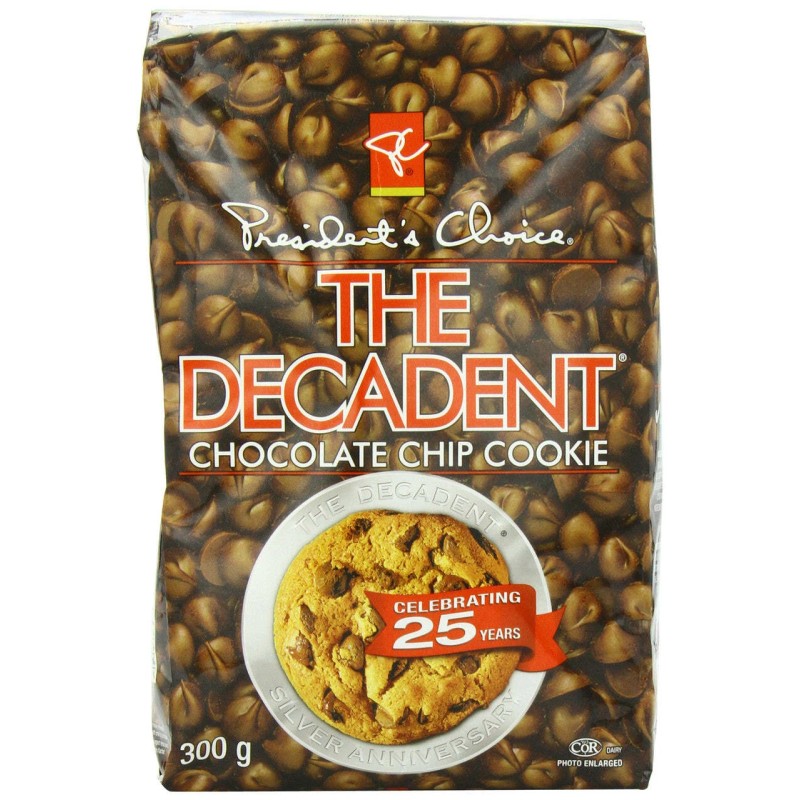 Loblaws Inc. President's Choice the Decadent Chocolate Cookie, Chip, 300g