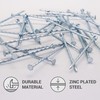 SKIR'CO (50 pcs) Square Twisted Steel Nails 4.0 x 120