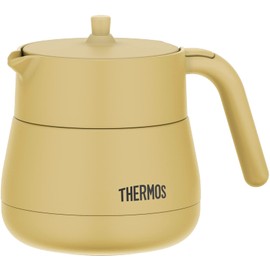 Thermos TTE-450 BE Vacuum Insulated Teapot with Strainer 15.9 fl oz (450 ml), Beige