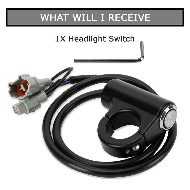 Headlight Kill Switch - PSLER Handlebar Light Switch Plug and