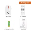 JTD 5 Pack Remote Control Outlet Switch 3rd Generation Energy