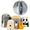 Oneroomone 5 Pieces Russian Matryoshka Dolls, Wooden Animal Nesting Dolls,