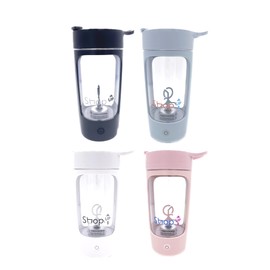 Shop-UP! Portable Protein Shaker & Blender Smoothies, Refillable, others color (Black)