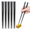 Ranva Hexagonal Chopsticks, Approximately 24.3cm, Dishwasher Safe, Heat Resistant, Commercial