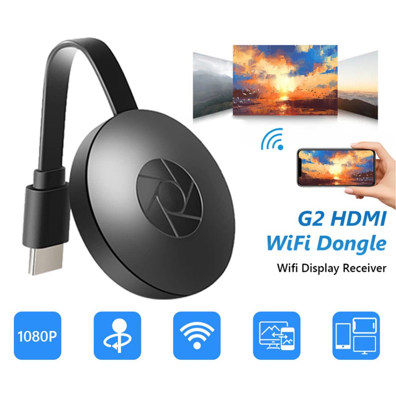 TV Stick Dongle 1080P HDMI Receiver Adapter with WIFI Antenna