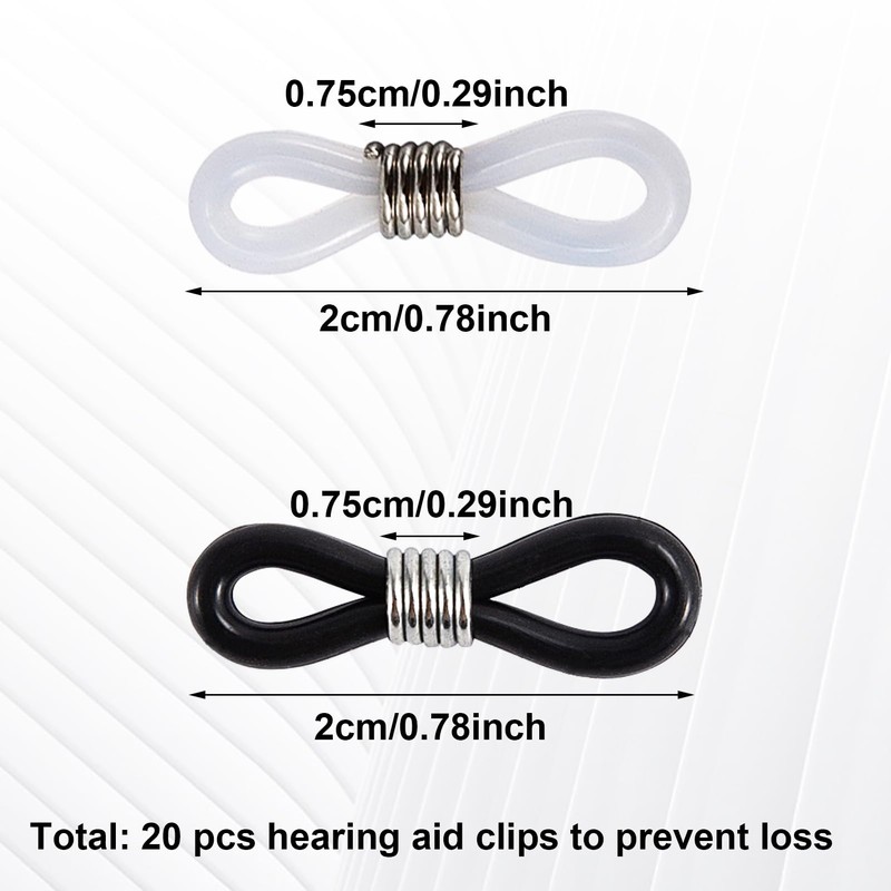 Hearing Aids Glasses Connectors Attachment, Anti-Lost Hearing Aids Holder, Hearing