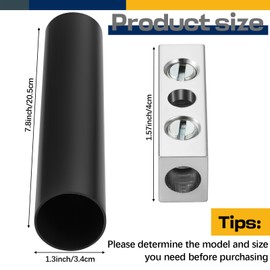 Relaxweex 2 Sets Underground Wire Splice Kit Suit for #8-#2 Awg Range Wire Handle up to 600v Maximum Direct Burial Dual Rated Butt Splice Kit Includes Wire Connectors and Shrink Tube Electrical Cable