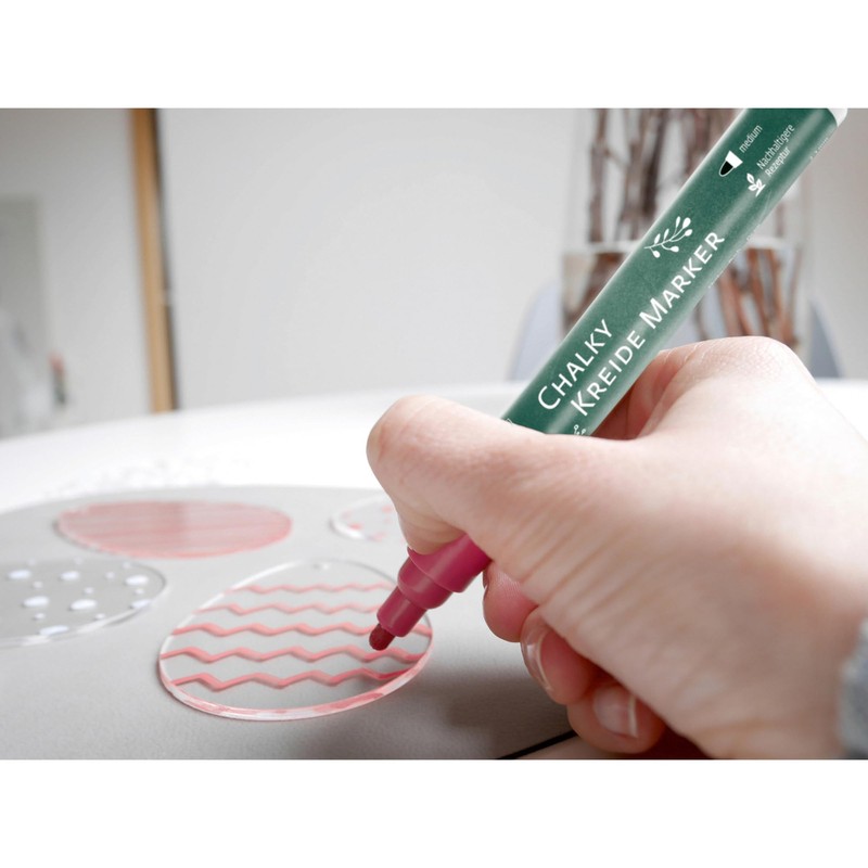 KREUL 22709 Chalky Chalk Markers Set of 4 Window Decoration