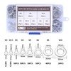 360pcs Flat Washers Flat Washers Gasket Fasteners Round Metal Washers
