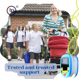 Pediatric Pulse Oximeter Blood Oxygen Saturation Monitoring CE FCC Approved Heart Rate Stats Detector NHS Children Finger Kids SpO2 Levels Monitor TFT Lanyard & USB (Blue Kids Oximeter)