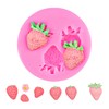 3D Strawberry Molds 1Pcs Fruit Shape Chocolate Mold Reusable Dessert