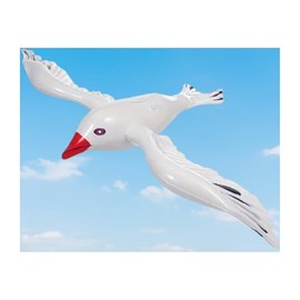 Generisch 2 Stück aufblasbare Möwe 35 x 25 cm Maritim Vogel Seagull Deko MU K299