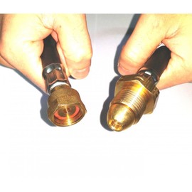 Change Over Pig Tail Hose 35" POL x W20 M20 For Propane LPG Gas Bottle None Return DX/2001521