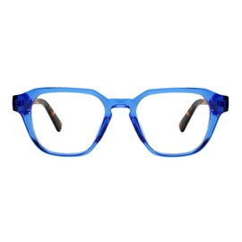 TIJN Blue Light Blocking Glasses for Women Men TR90 Rectangle Frame and Chic Preppy Style Computer Screen Glasses, Trevis