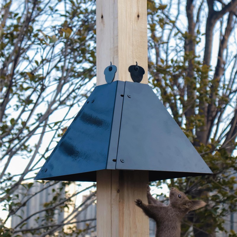 Metal Squirrel Baffle for 4x4 Post, 18 Inch Baffle for