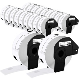 USUPERINK (20 Roll, 400 Labels/Roll) Compatible for Brother DK-1201 DK1201 1.1'' x 3.5'' (29mm x 90mm) Die-Cut Shipping Address Mailing White Paper Labels for QL-500 QL-550 QL-1110NWB Label Printer