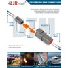 JRready Deutsch DTM 4 Pin Connectors 4 Kits, Waterproof Electrical