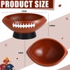 Reallnaive Football Snack Bowls Reusable Resin Football Party Bowl Football