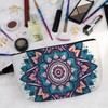 Livel lhood Floral Mandala Makeup Bag Cute Small Organizer Zipper