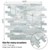 Yipscazo 10 Sheets Peel and Stick Stone Metal Tile Backsplash,