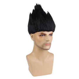 DUDUWIG Flame Shape Wig Anger Fire Costume Wig for kid and Adults (Black)