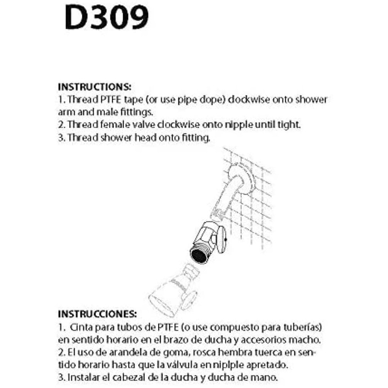 Westbrass D309-62 1/2" Shower Arm Volume Flow Control Trickle Valve,