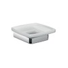 Emco Trend 023000100 Soap Dish (Satin Crystal Glass with Chrome