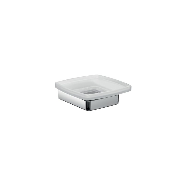 Emco Trend 023000100 Soap Dish (Satin Crystal Glass with Chrome