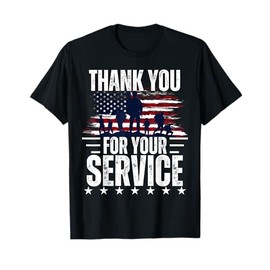 Vintage Veteran Thank You For Your Service Tee Veteran's Day T-Shirt