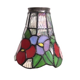 HUIMEIJU Tiffany style stained glass HMJ6030，Tiffany glass fan pendant lampshade replacement, stained glass lampshade, wall lamp, pendant lampshade replacement