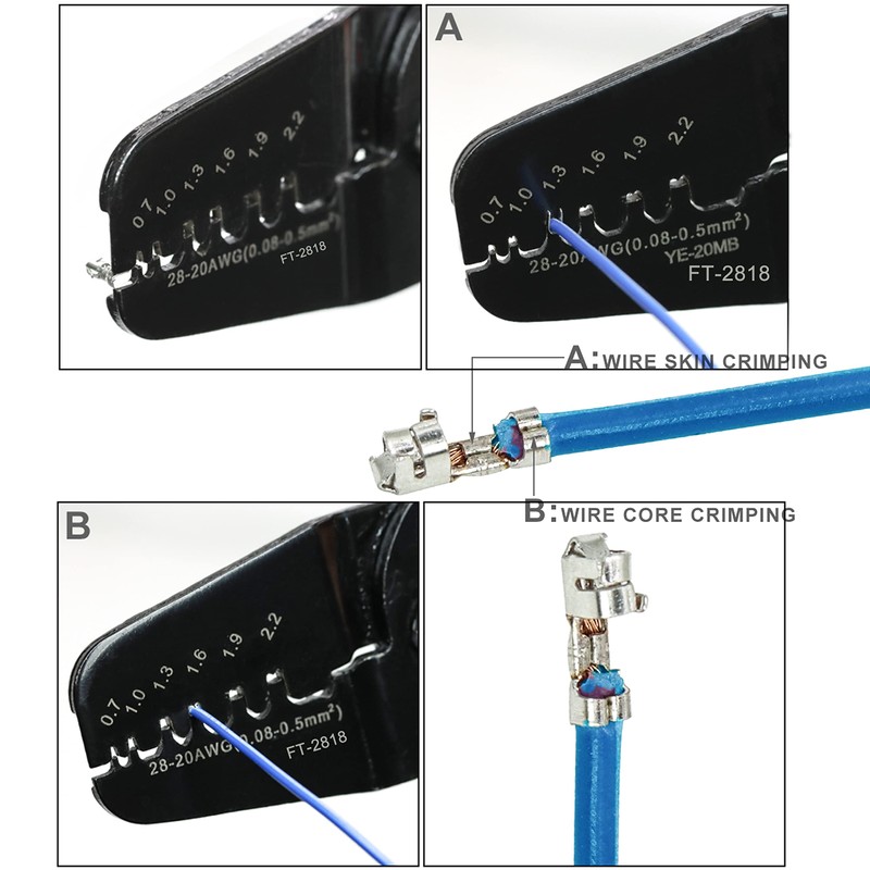 Flytuo JST Crimping Pliers and Mini Molex Crimping Pliers Tools