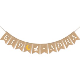 Eid al Adha Banner Mubarak Party Decoration Ramadan Party Decorations Supplies (Eid al Adha)