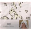 R Kids hooded towel pair one abc one elli raff