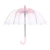 ThreeH Elegant Arch Umbrella Windproof Thick Transparent Cherry Cute Design