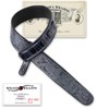 Walker & Williams DLX-282 Black Leather Padded Guitar Strap with